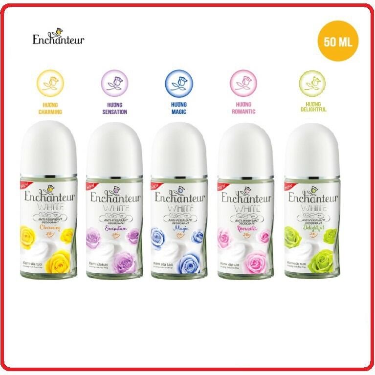 Lăn khử mùi trắng da enchanteur white 50ml