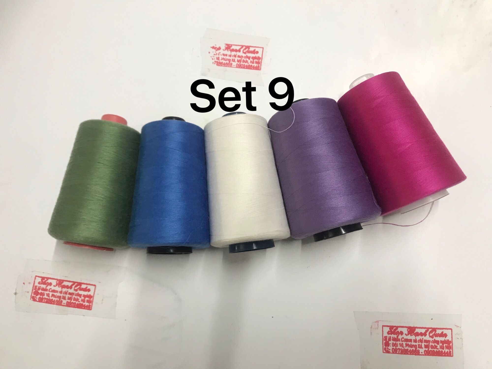 Set 5 cuộn chỉ may quần áo loại 5000m/cuộn