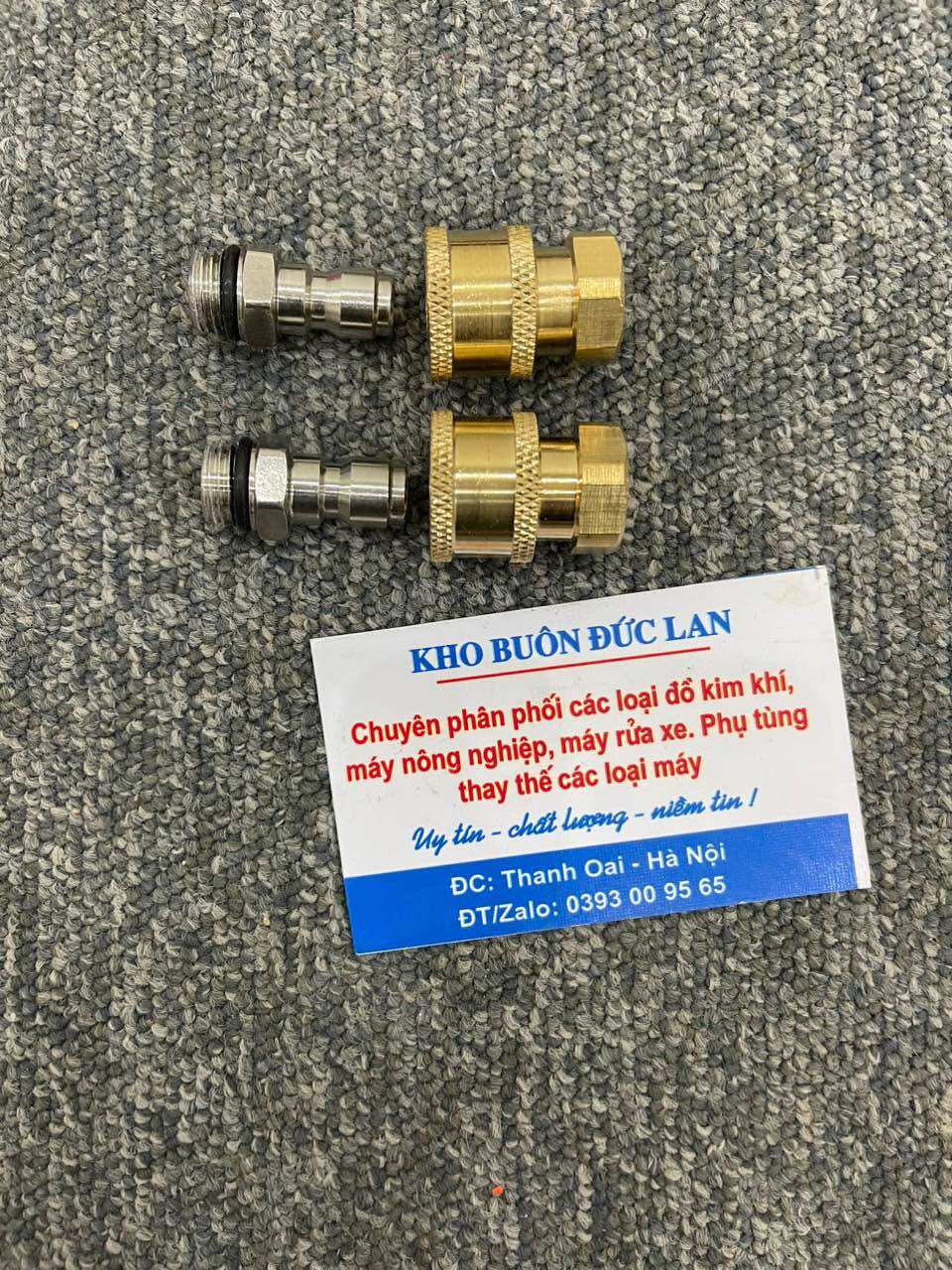 Khớp Nối Nhanh Máy Rửa Xe, Đầu Nối Nhanh Ren 14mm ( Ren Bi 1/4 )