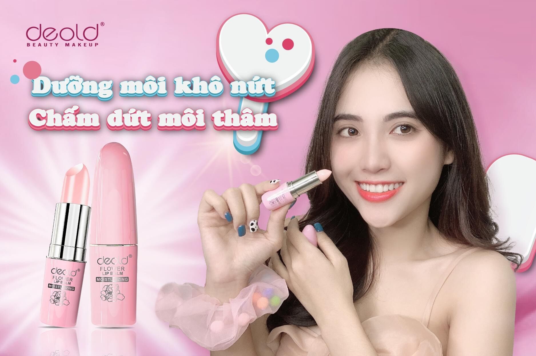 SON DƯỠNG HỒNG MÔI CHỐNG THÂM DEOLD BLOSSOM 3,3G