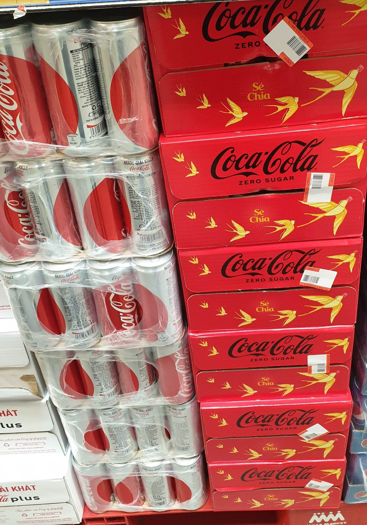 (Set 24 lon) Nước ngọt Coca Không Đường - Coca Zero (Lon 320ml) (Date mới T10/2025)