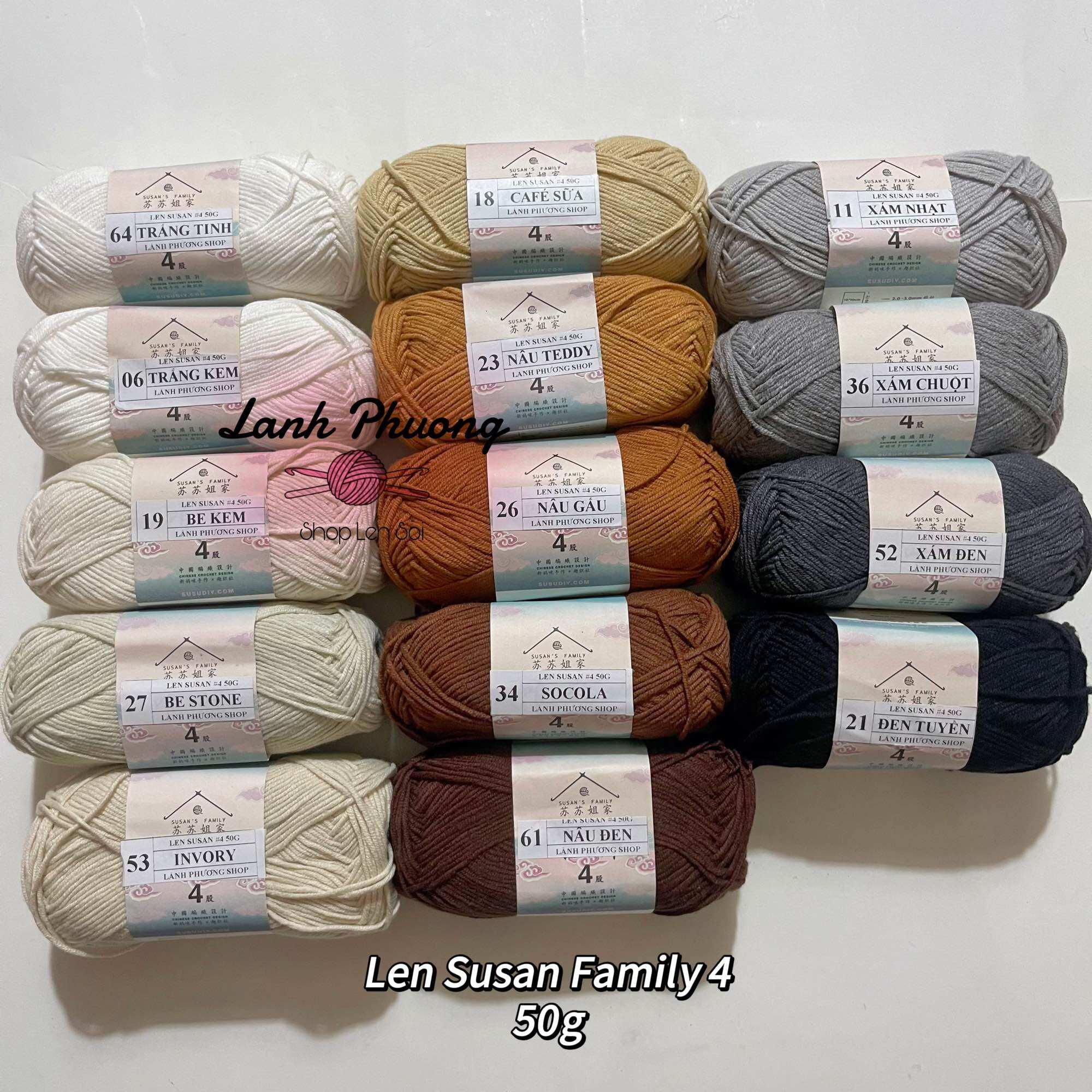 Len Susan Family #4 Cuộn 50gr