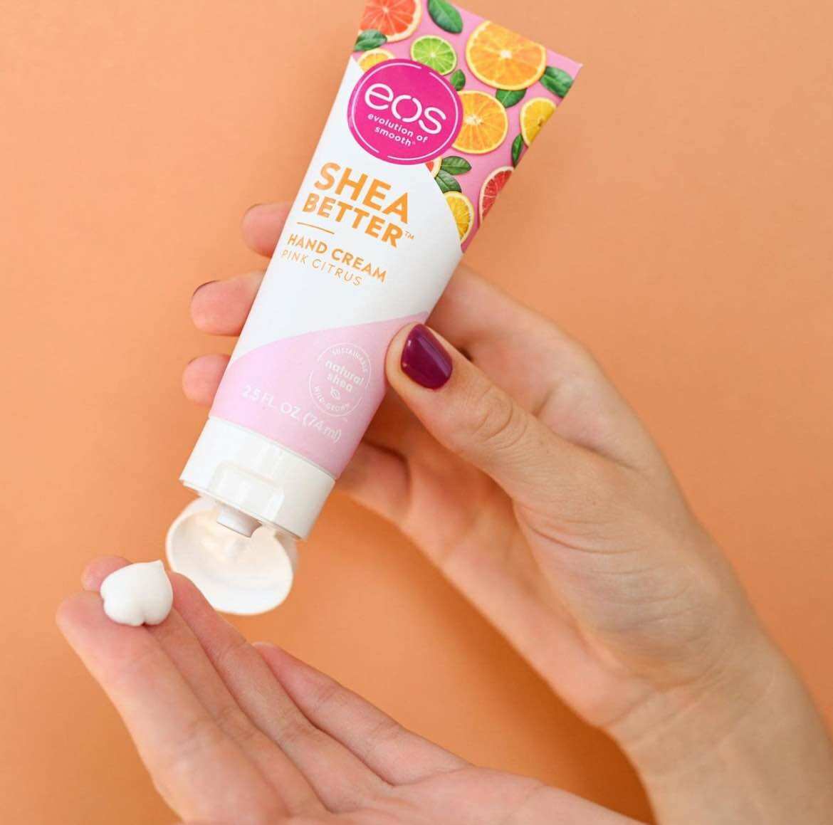 Kem dưỡng da tay eos Shea Better Hand Cream - Pomegranate Raspberry (74ml) - Pink Citrus (74ml)