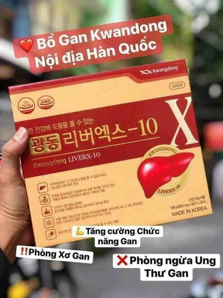 Bổ gan Hàn Quốc Kwangdong hộp 120 viêno