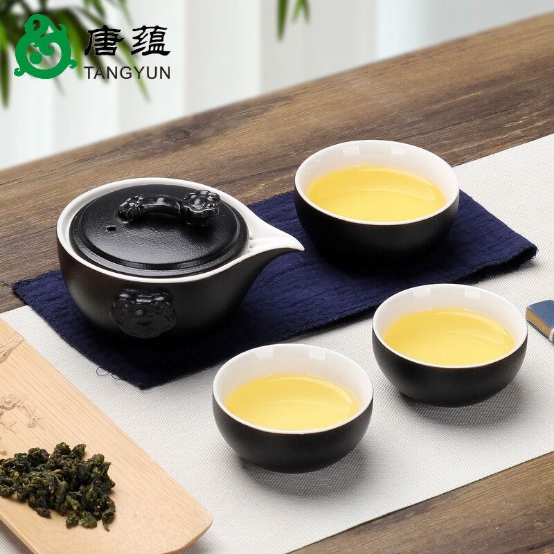 Cốc trà bát có nắp sứ trắng bát pha trà tam tài gốm sứ gia dụng ấm trà phổ nhĩ có nắp bộ bộ trà không nóng tay cỡ lớn