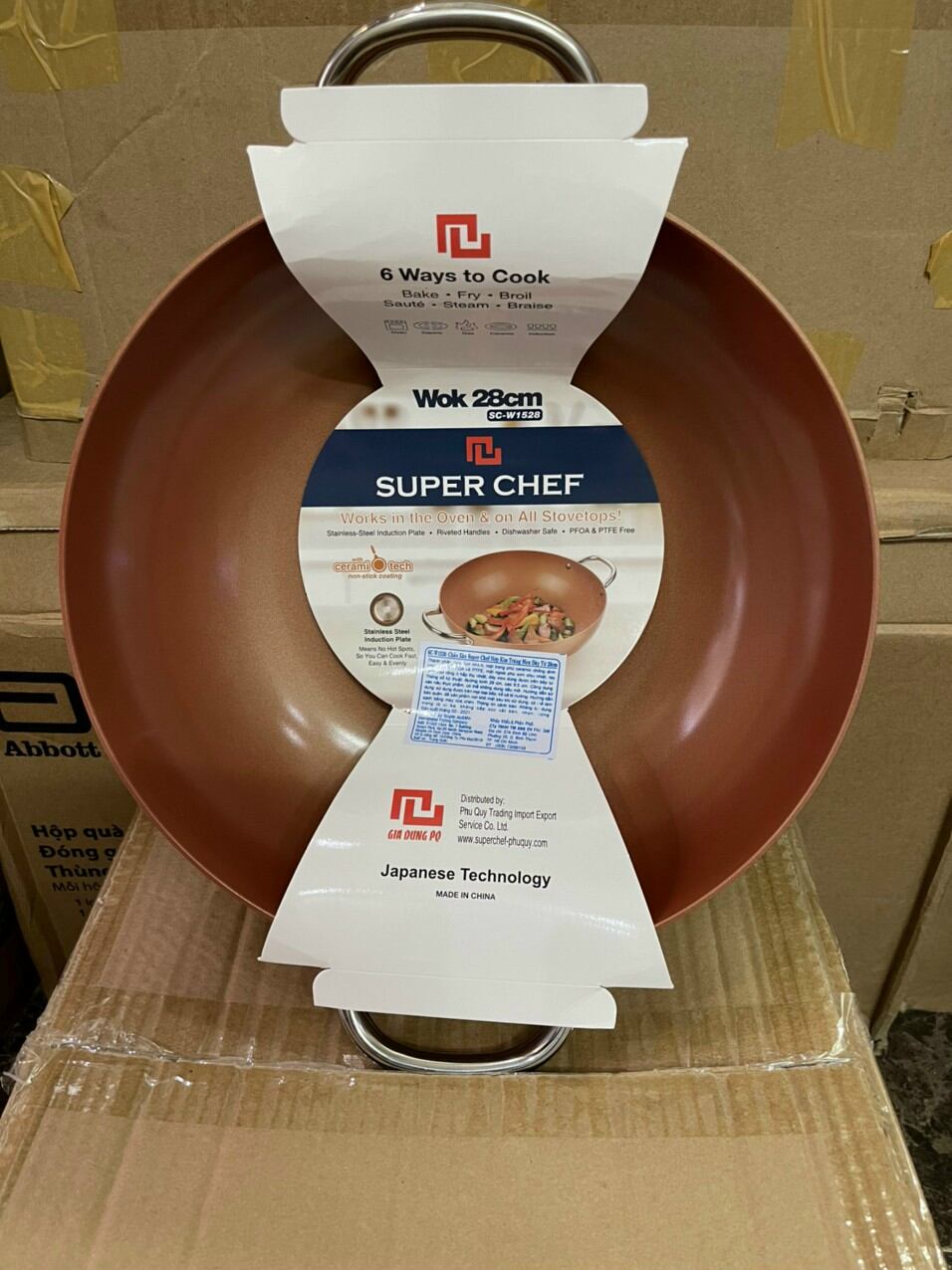 CHẢO SÂU LÒNG ĐÁY TỪ SUPER CHEF size 28cm