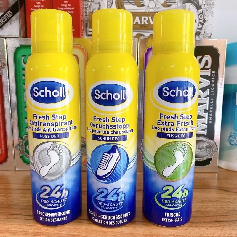 Xịt Khử Mùi Hôi Chân Và Giầy Scholl Của Đức - 150ml
