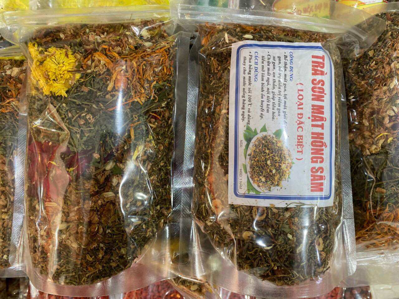 Trà Sơn mật hồng sâm 120k/kg