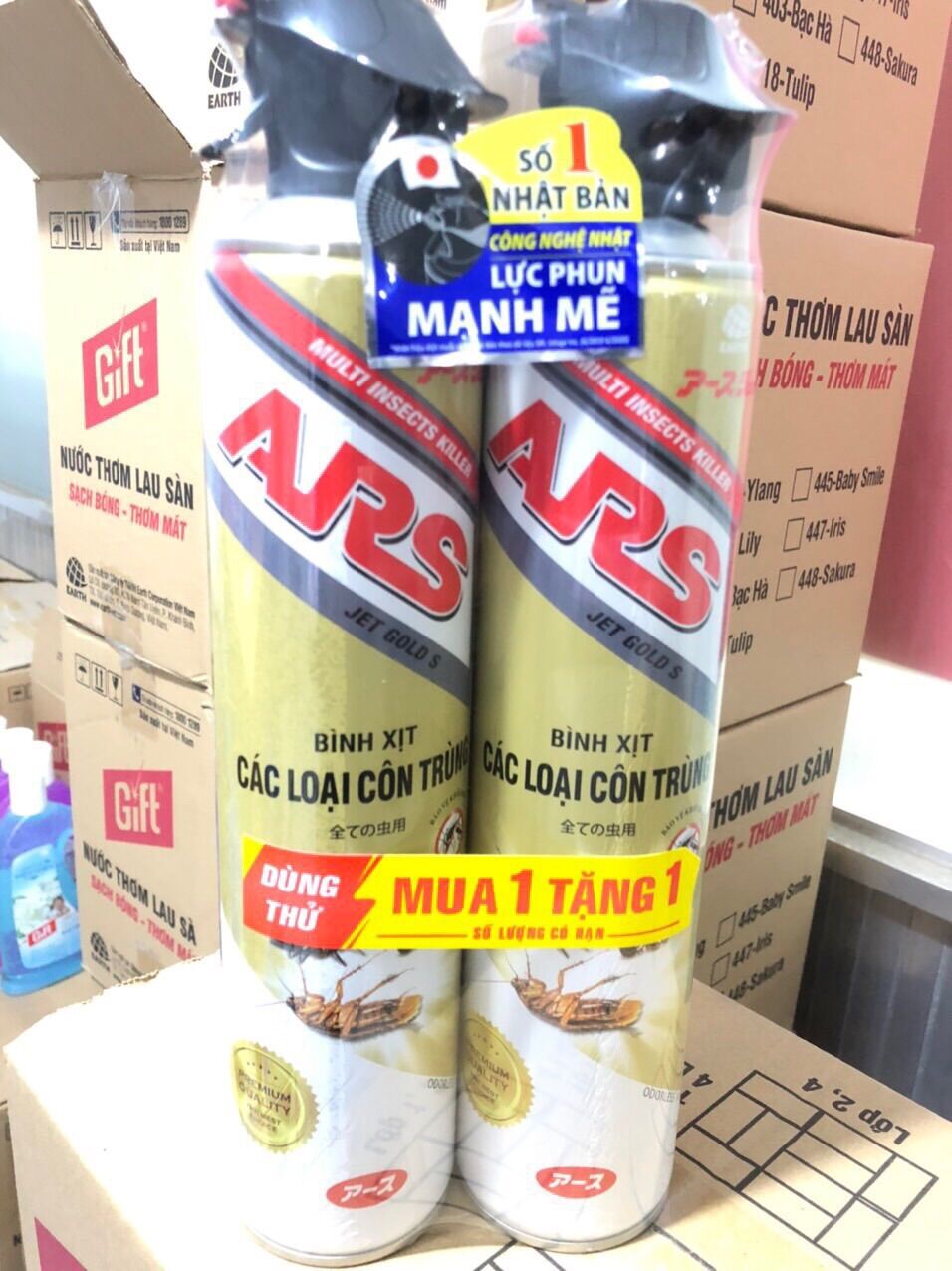 Xịt muỗi ars cặp ,gián, côn trùng ARS hàng Thái Lan 600ml
