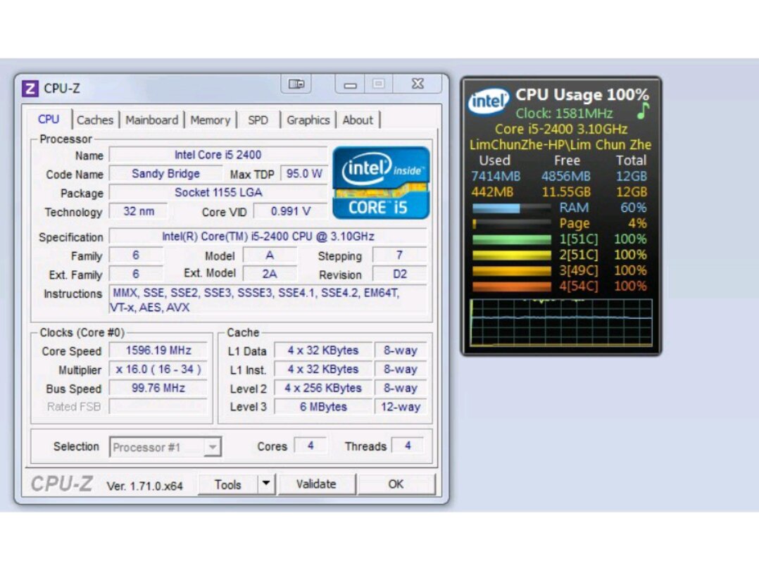 CPU  I5 2400 SK 1155
