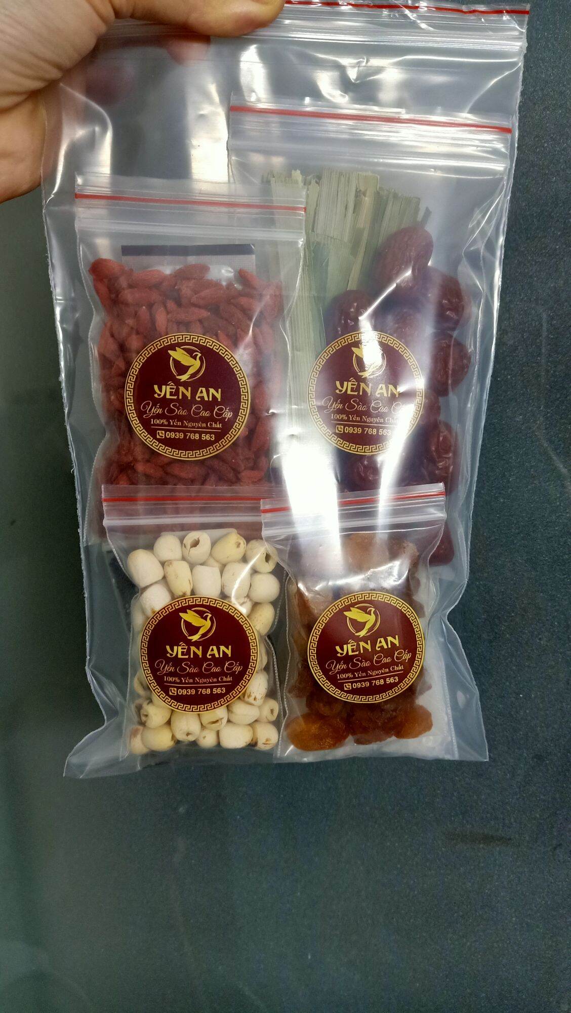 Combo 7 nguyên liệu chưng yến (dùng đủ cho 100gr tổ yến thô)