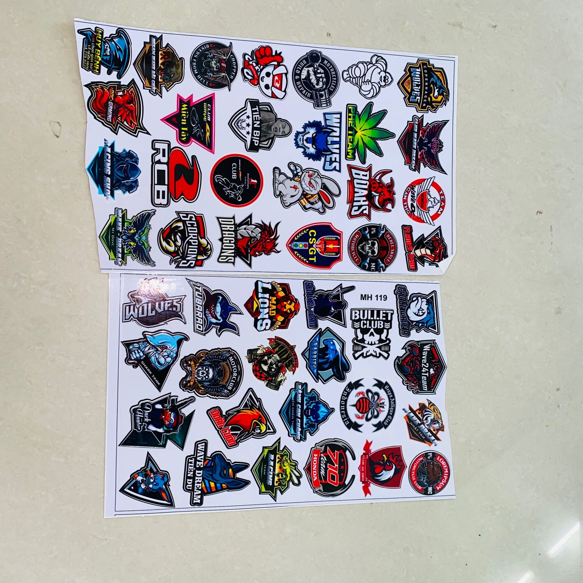 Combo 2 tem logo sticker dán laptop,nón bảo hiểm