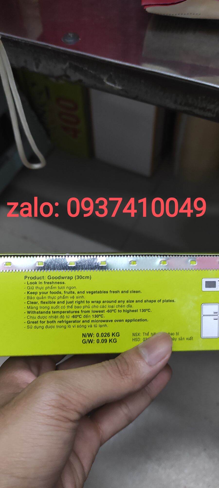 Màng bọc thực phẩm, thức ăn pe Ringo ST50 size 30cm
