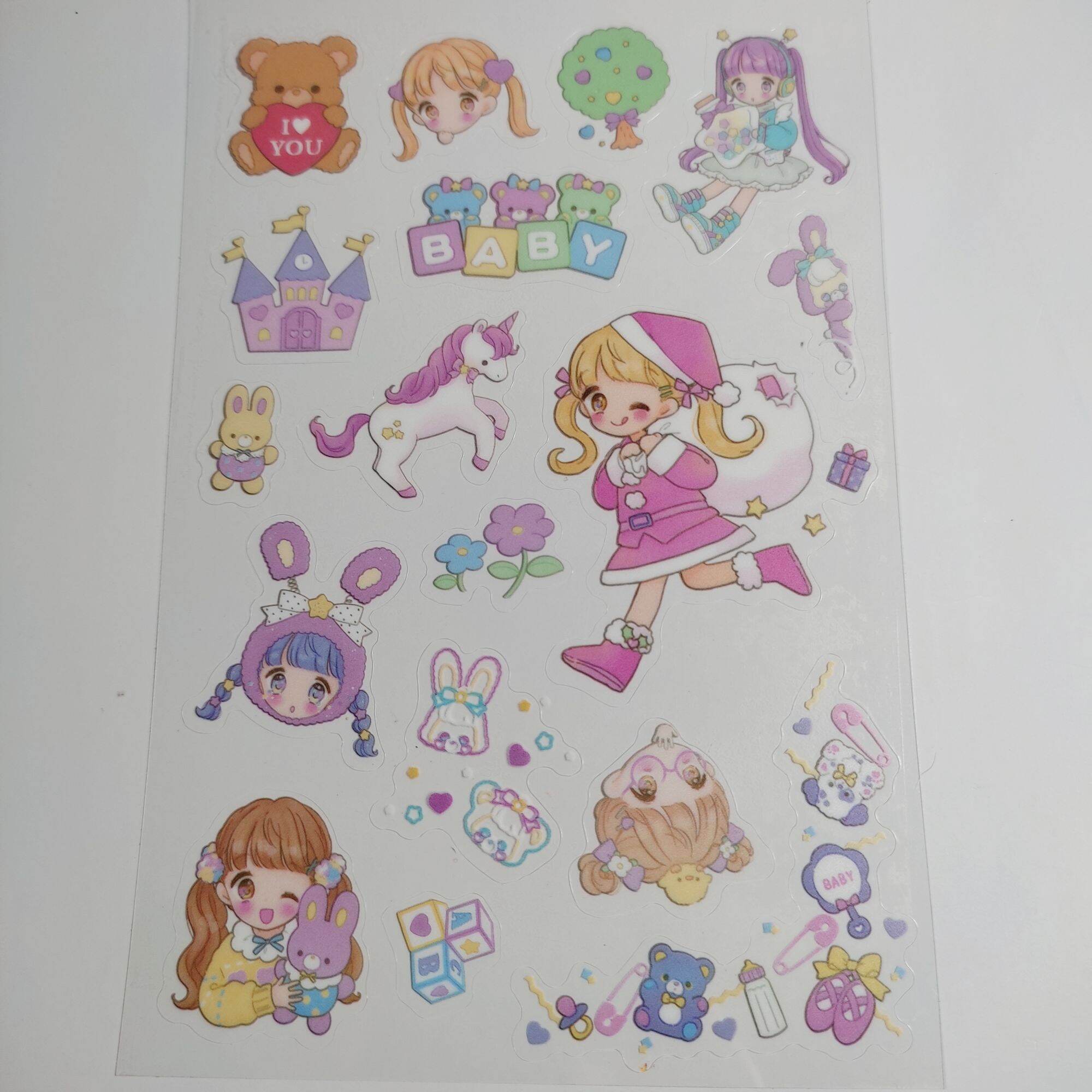 Lẻ 1 tấm hình dán sticker chống thấm nước (giao ngẫu nhiên)