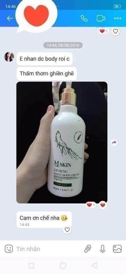 KEM BODY NHÂN SÂM MQ SKIN