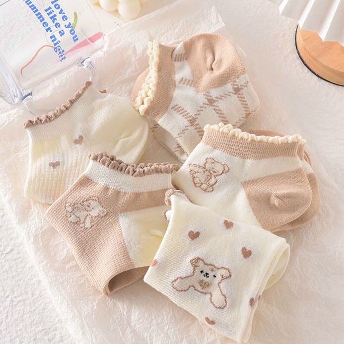 Set Vớ nữ cổ ngắn ( combo 5 đôi )