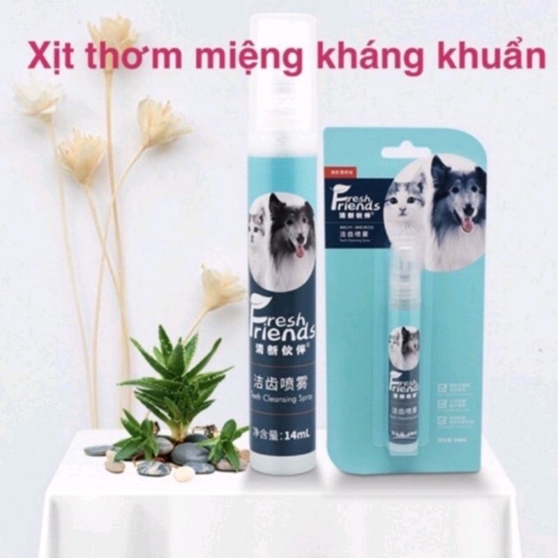 Xịt Thơm Răng Miệng Cho Chó Mèo Fresh Friend