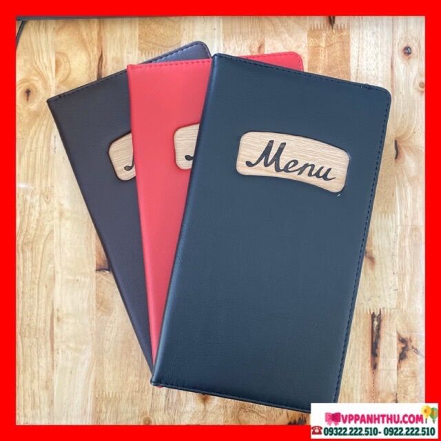 Leaf Leather Menu Cover (16X29Cm)
