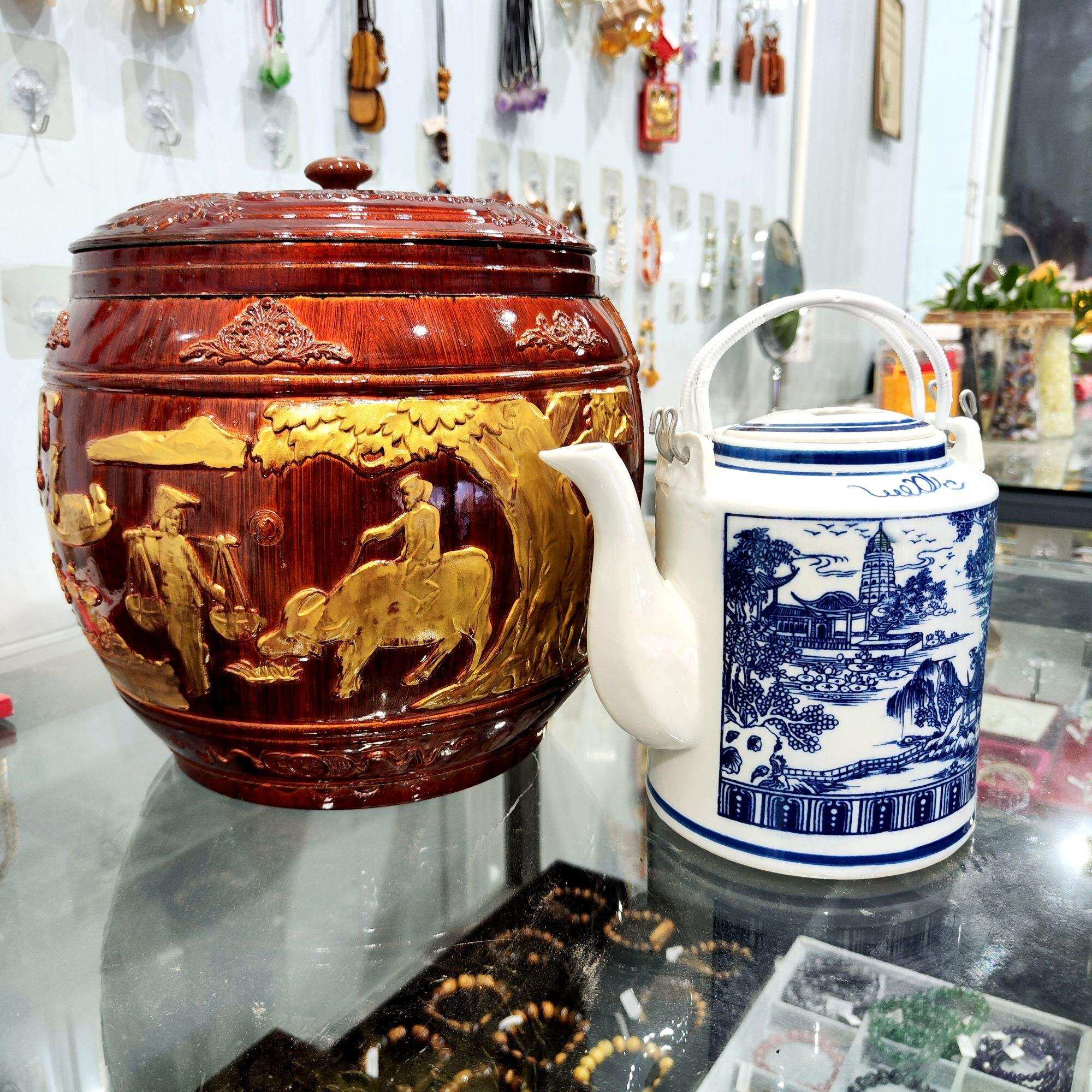 Giỏ Ủ Ấm Tích 1,5l Nhựa Minh Hải - Giành Tích Ủ Ấm - Giỏ Ủ Ấm Trà Đồng Quê