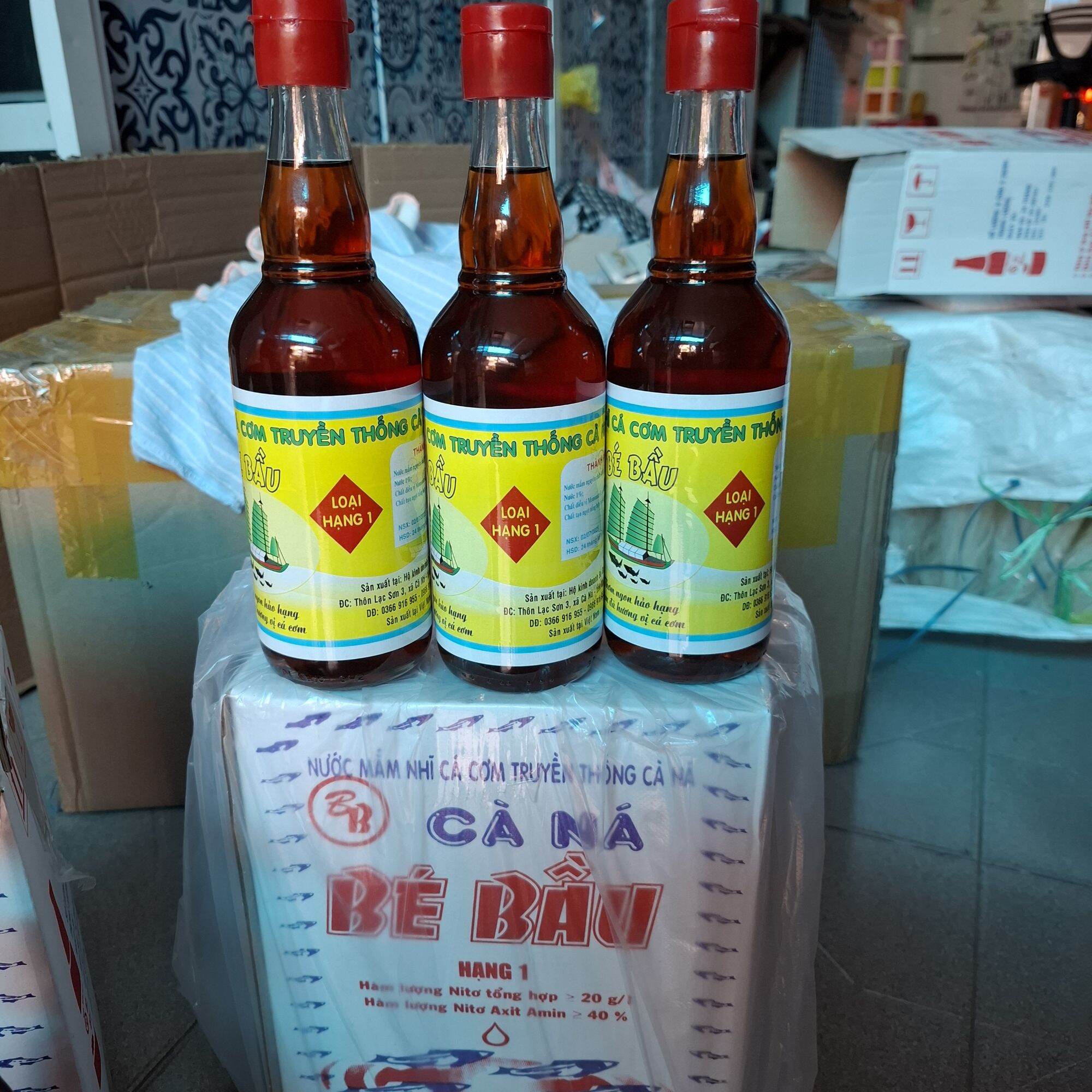  NƯỚC MẮM NHỈ CÁ CƠM TRUYỀN THỐNG BÉ BẦU LOẠI HẠNG 1 Nhãn mới của LOẠI THƯỢNG HẠNG    1 THÙNG 6 CHAI 500ML  