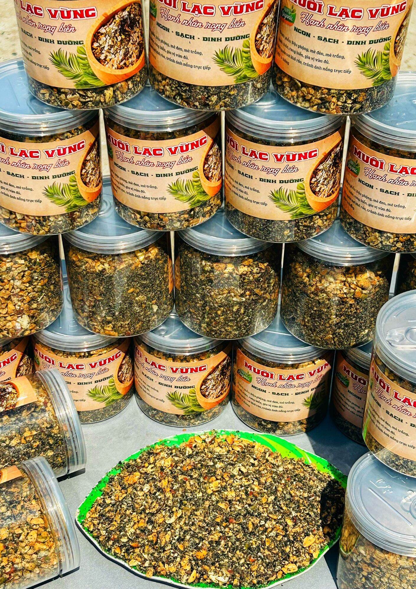 MUỐI LẠC VỪNG HẠNH NHÂN RONG BIỂN