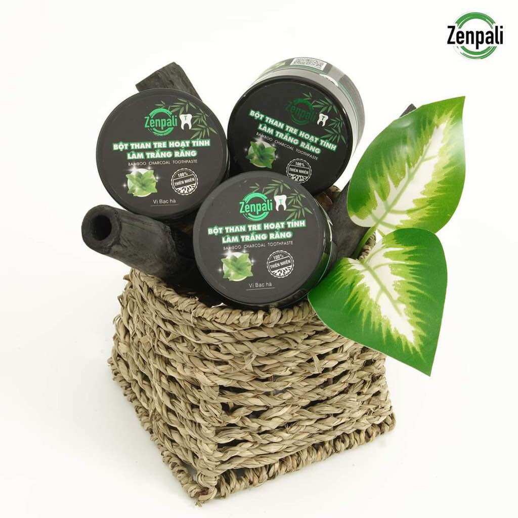 [CAM KẾT CHUẨN HÃNG] Bột than tre hoạt tính trắng răng Zenpali
