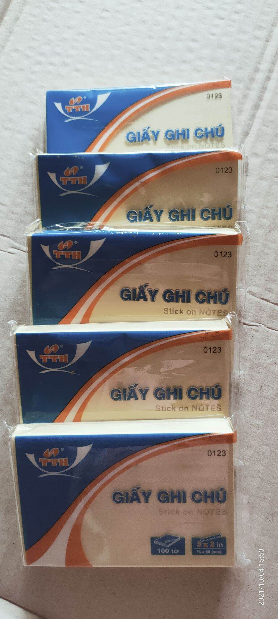 Giấy note vàng 3*2