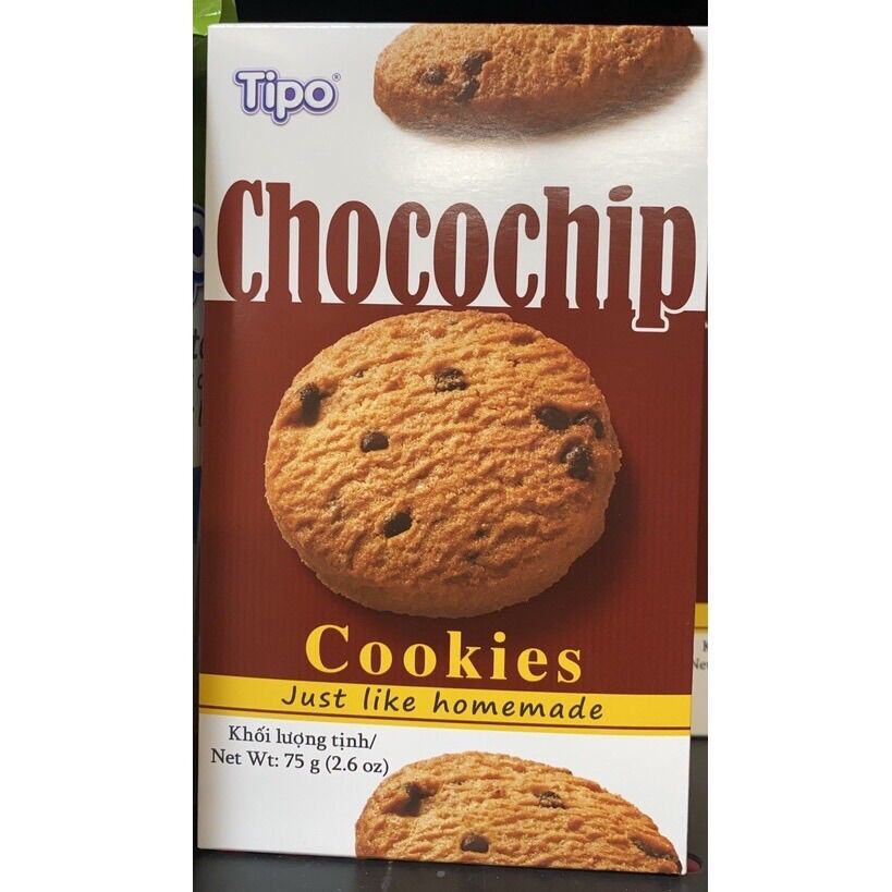 BÁNH QUY TIPO COOKIES CHOCOCHIP 75G