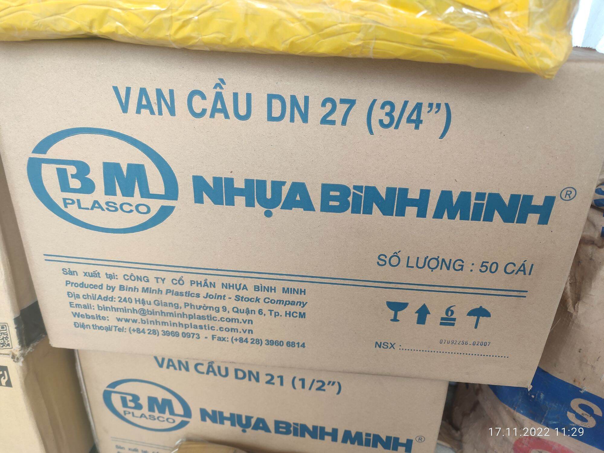 Van Nhựa uPVC Bình Minh Phi 21mm