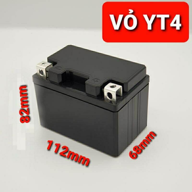 Achun.vn - VỎ BÌNH ẮC QUY LITHIUM CHO XE MÁY - NHỰA ABS CHỐNG CHÁY