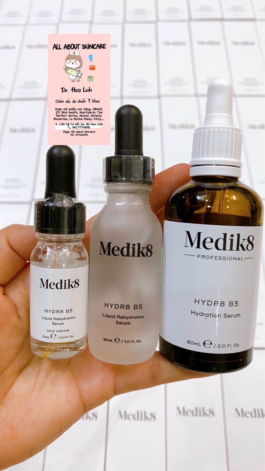 SERUM CẤP NƯỚC, PHỤC HỒI B5 MEDIK8