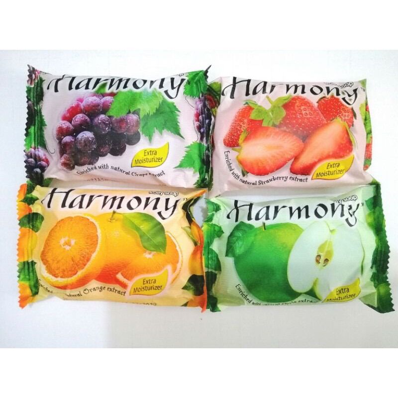 5 Cục Xà bông cục hương trái cây Harmony 75g
