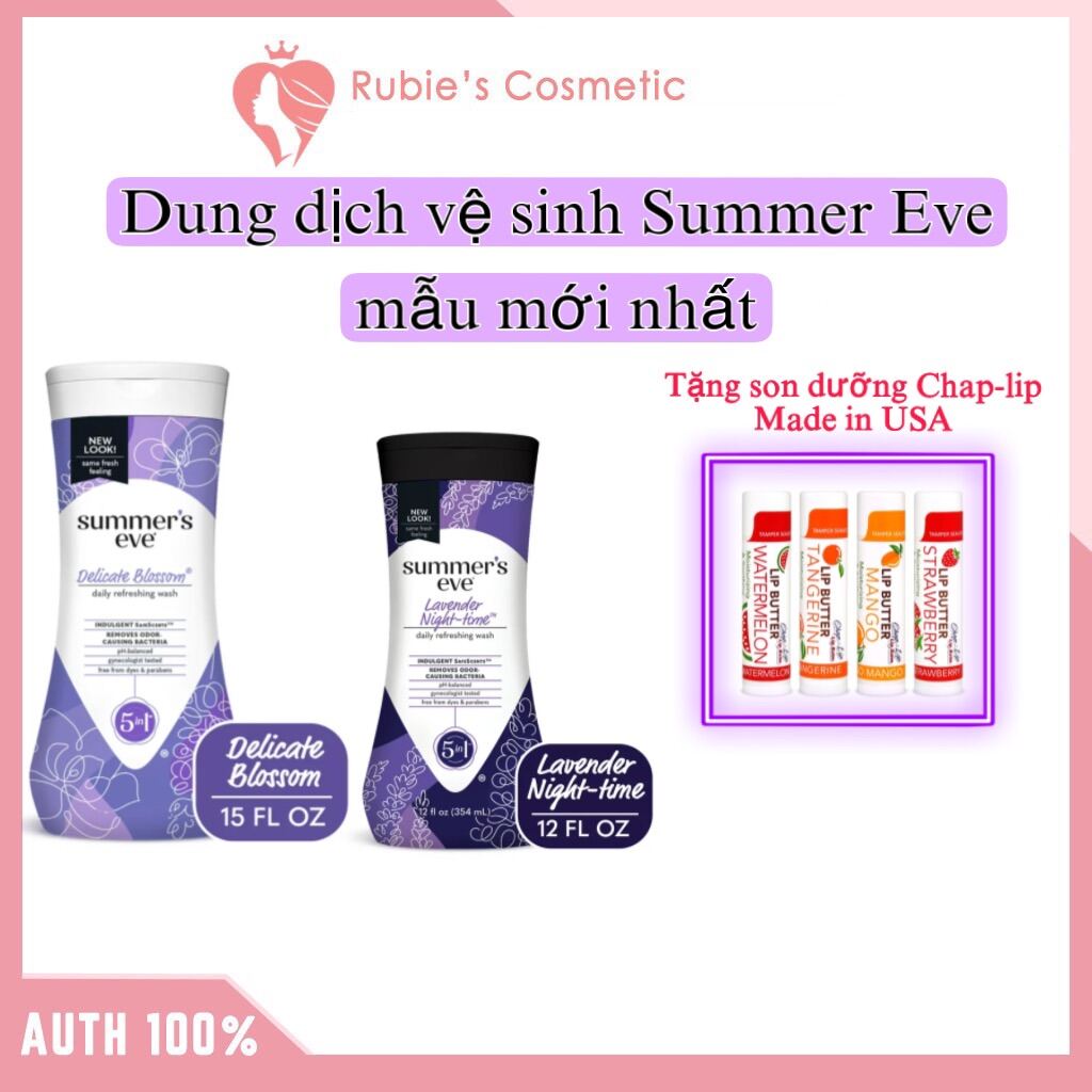 Dung dịch vệ sinh Summer s Eve Lavender Night-time Cleansing Wash