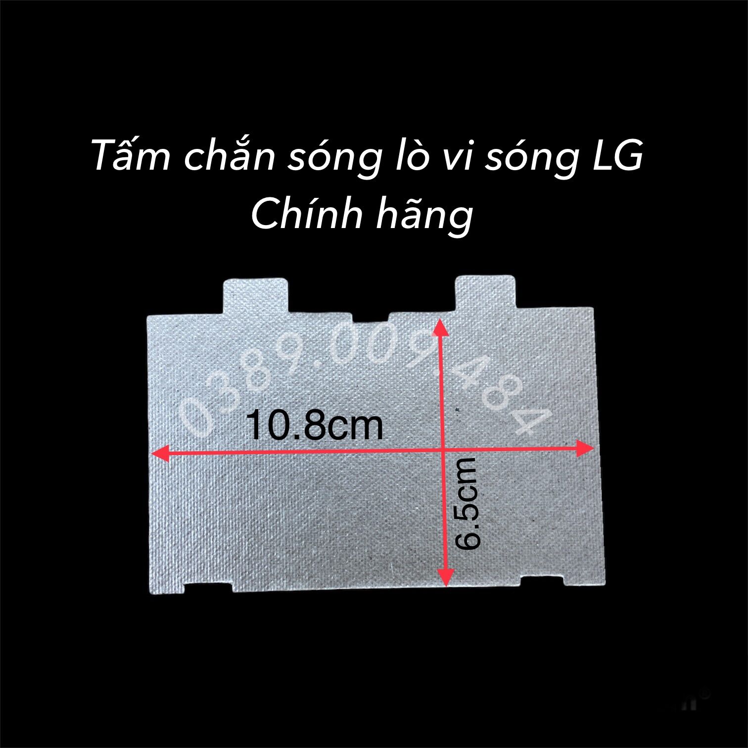 Tấm chắn lò vi sóng lg - tấm amiang chắn từ lò vi sóng lg 6.5x10.8cm