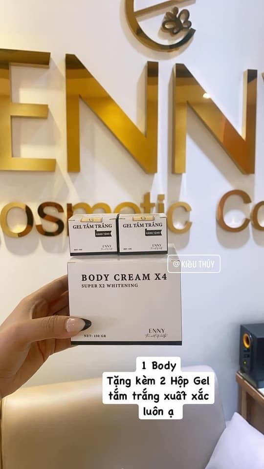 KEM BODY X4 DƯỠNG TRẮNG DA ENNY