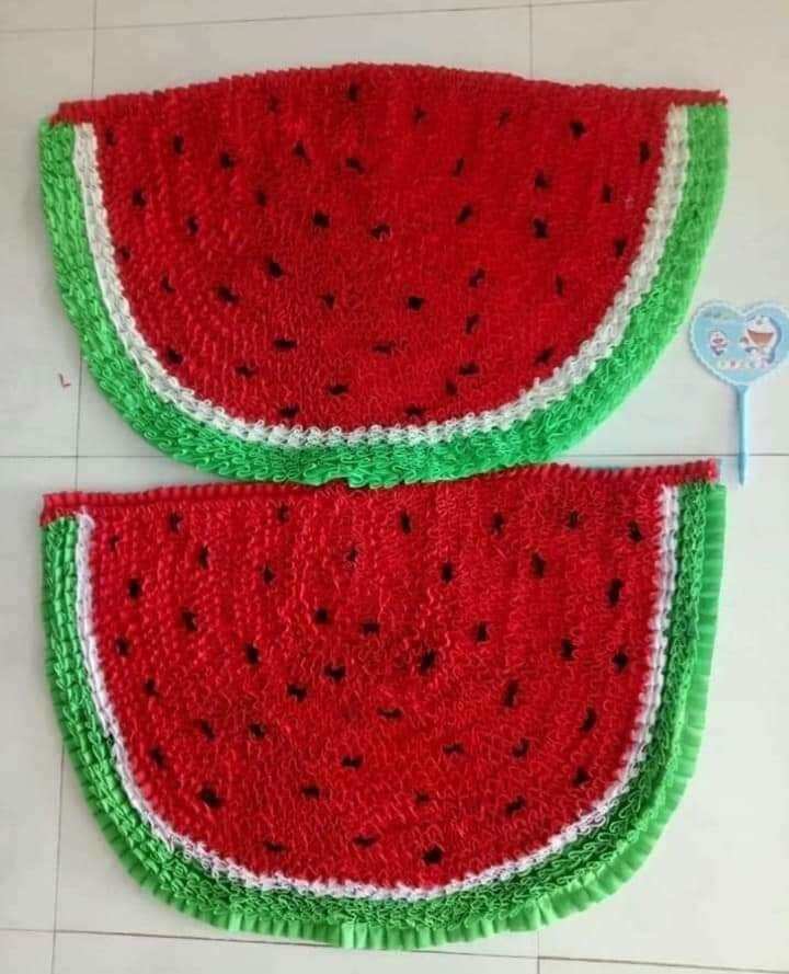 Thảm đưa hấu dễ thương. kích thước 55cm.