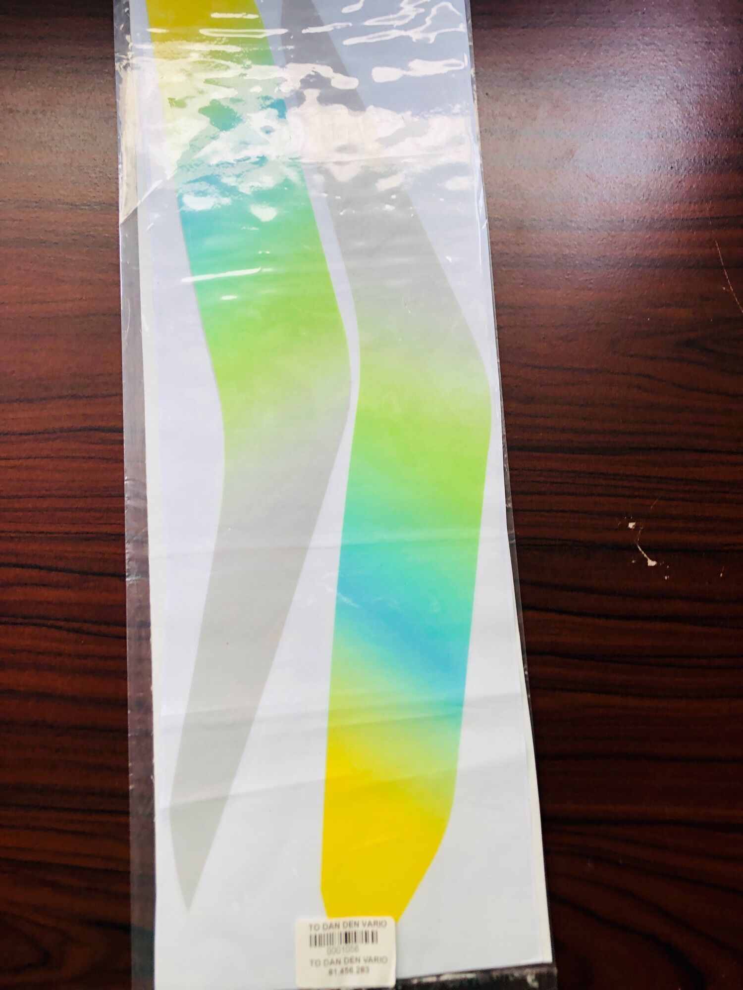 TỜ ĐÈN PHA VARIO XANH VÀNG DECAL IN
