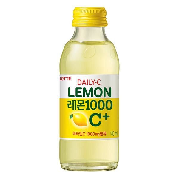 Nước Giải Khát Lotte Daily-C Bổ Xung Vitamin Vị Chanh 140ml
