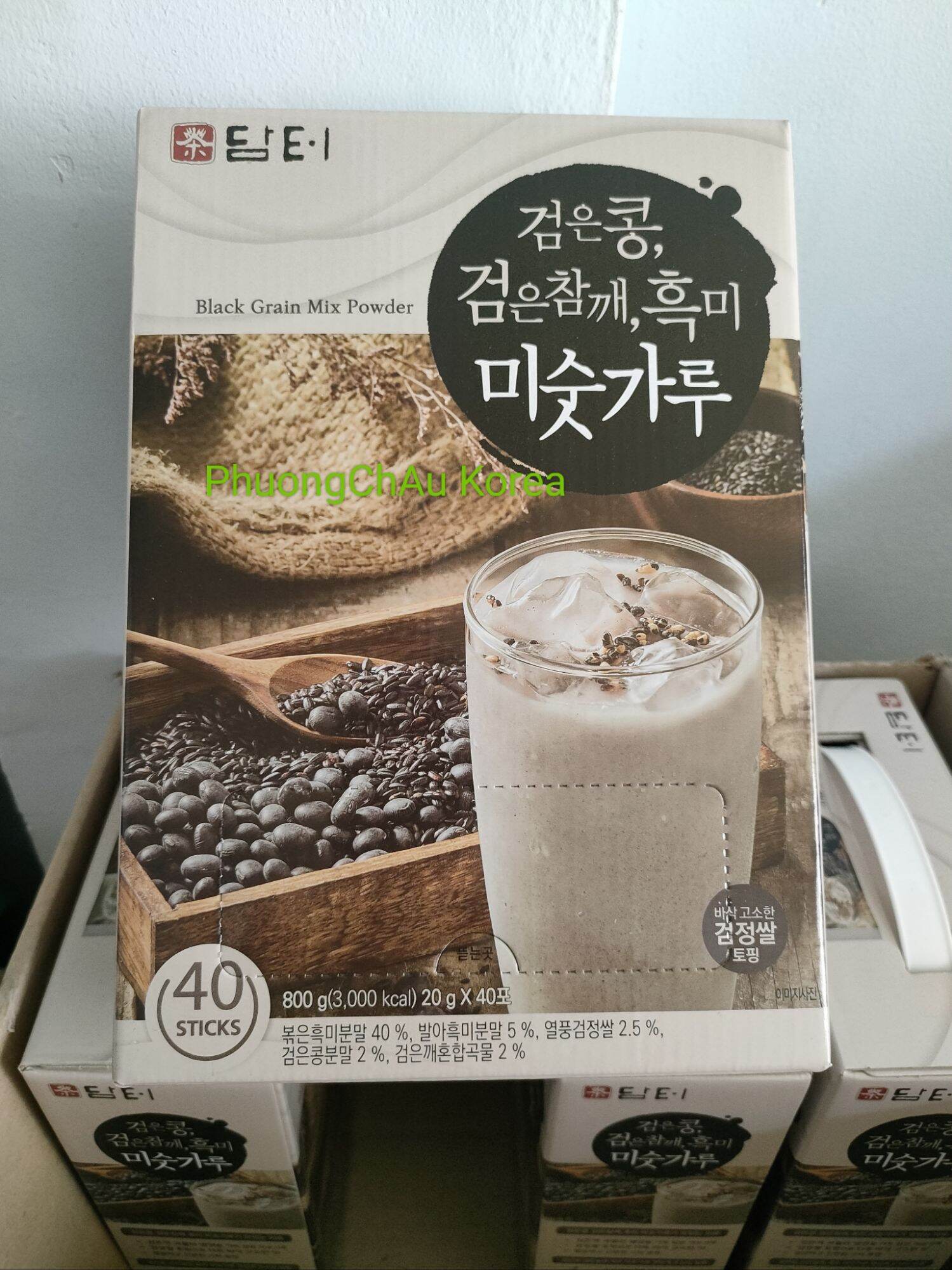 Ngũ cốc mè đen mix các loại hạt Damtuh Hàn Quốc