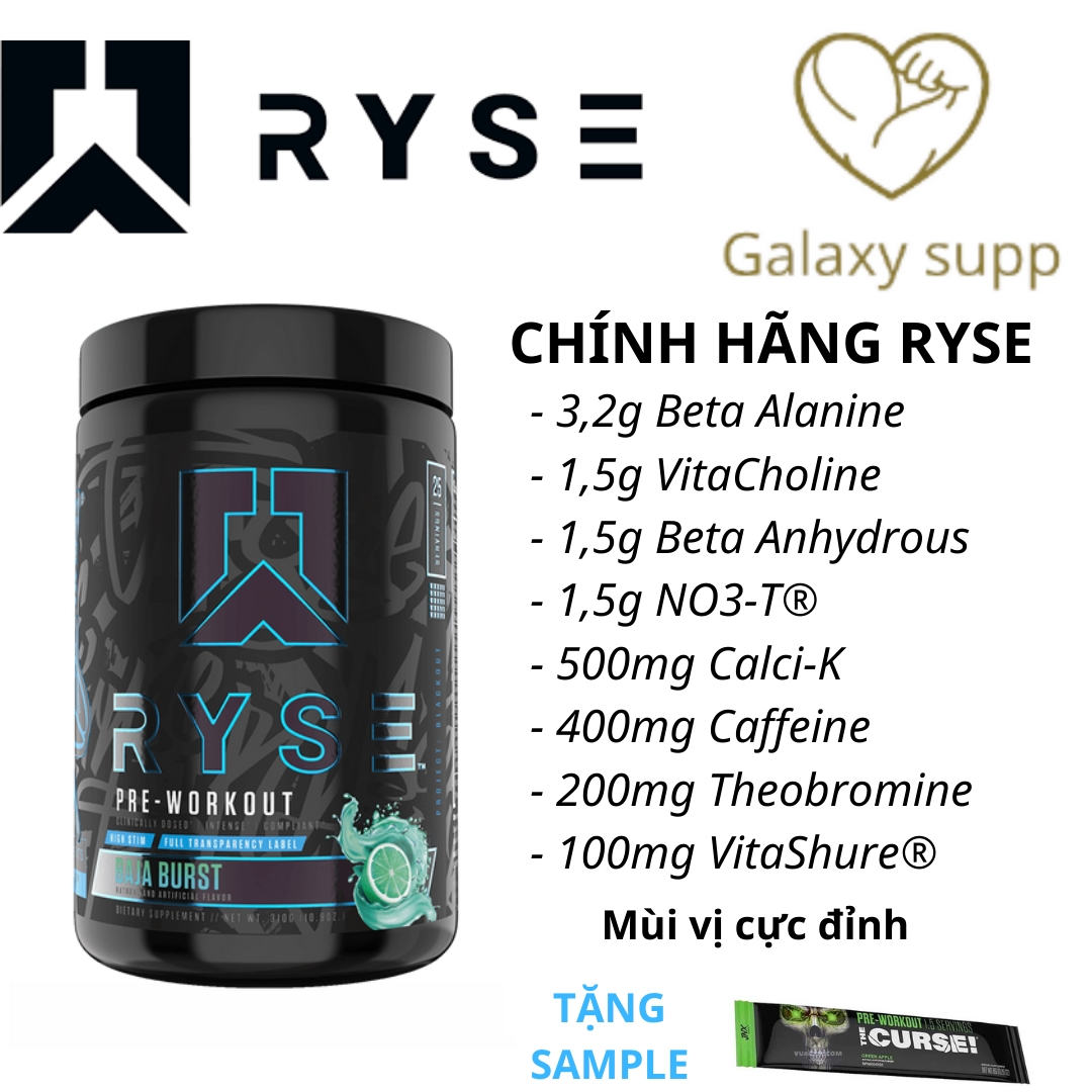 RYSE SUPPLEMENT PROJECT BLACK OUT PREWORKOUT TĂNG SỨC MẠNH ĐỈNH CAO