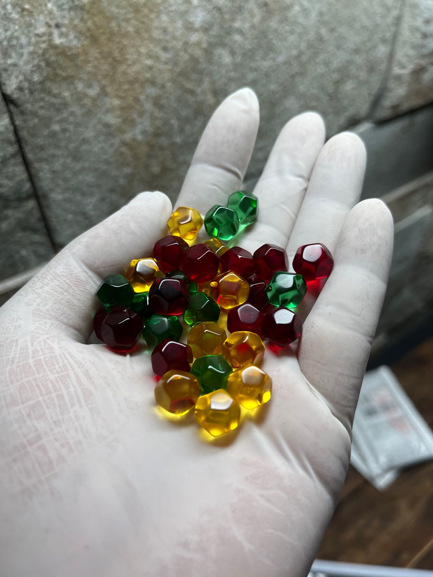 1 viên bi hạt lựu nhiều Size