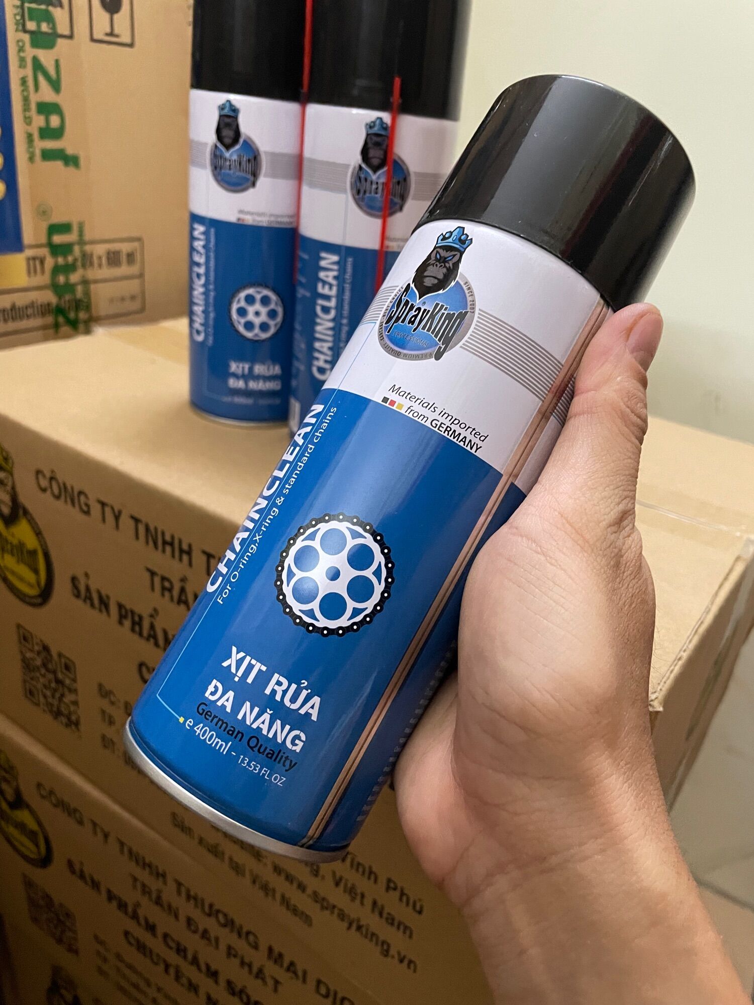 Rửa sên sprayking chai 400ml + Bàn chải chà sên