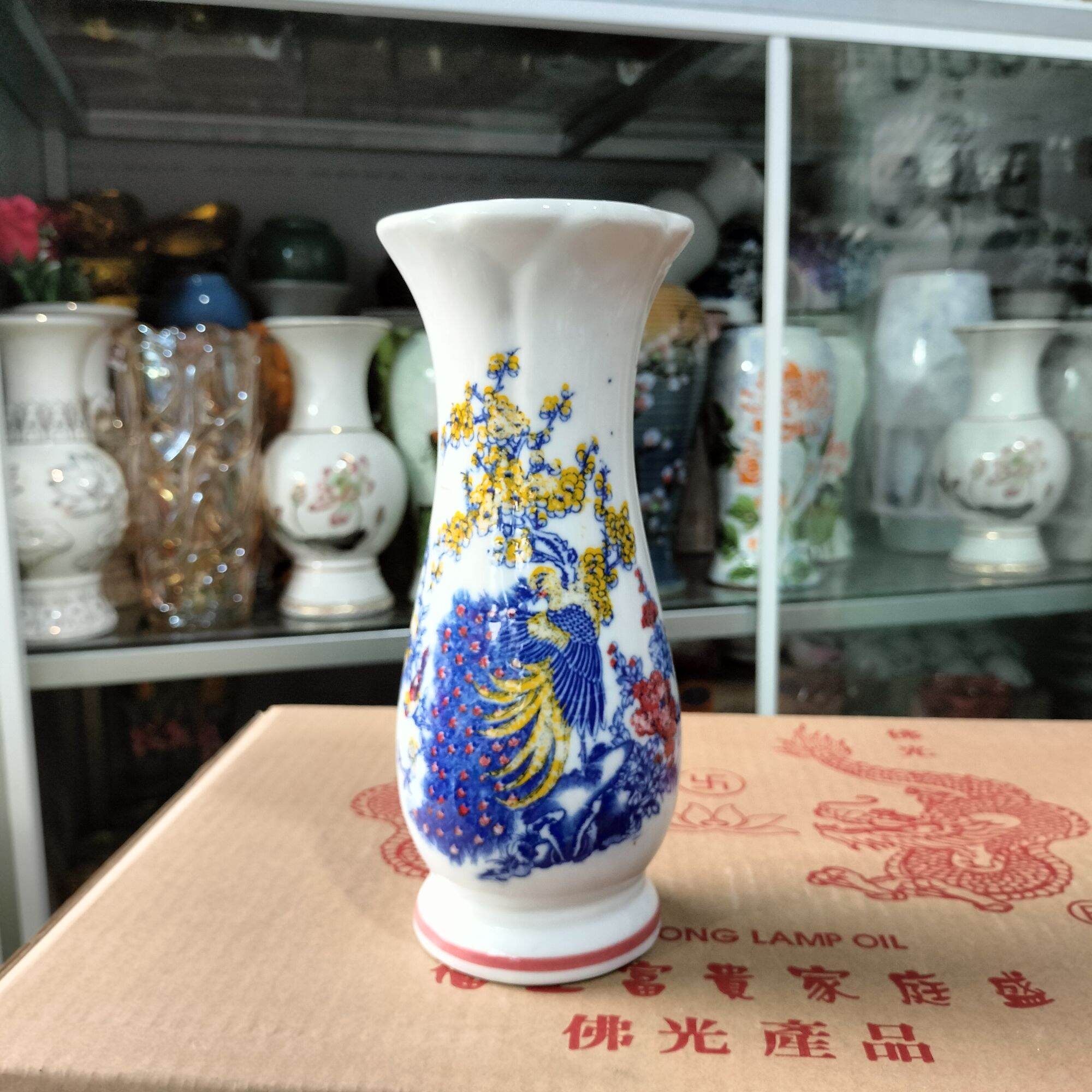 Bình cắm hoa thờ cúng/Lọ hoa họa tiết ngũ sắc nhiều size