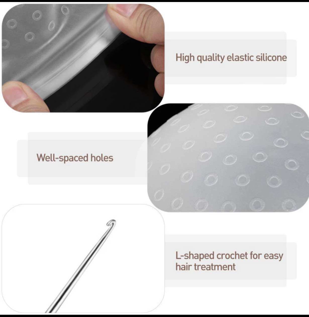 Mũ móc light , mũ tẩy light kèm cây móc tóc