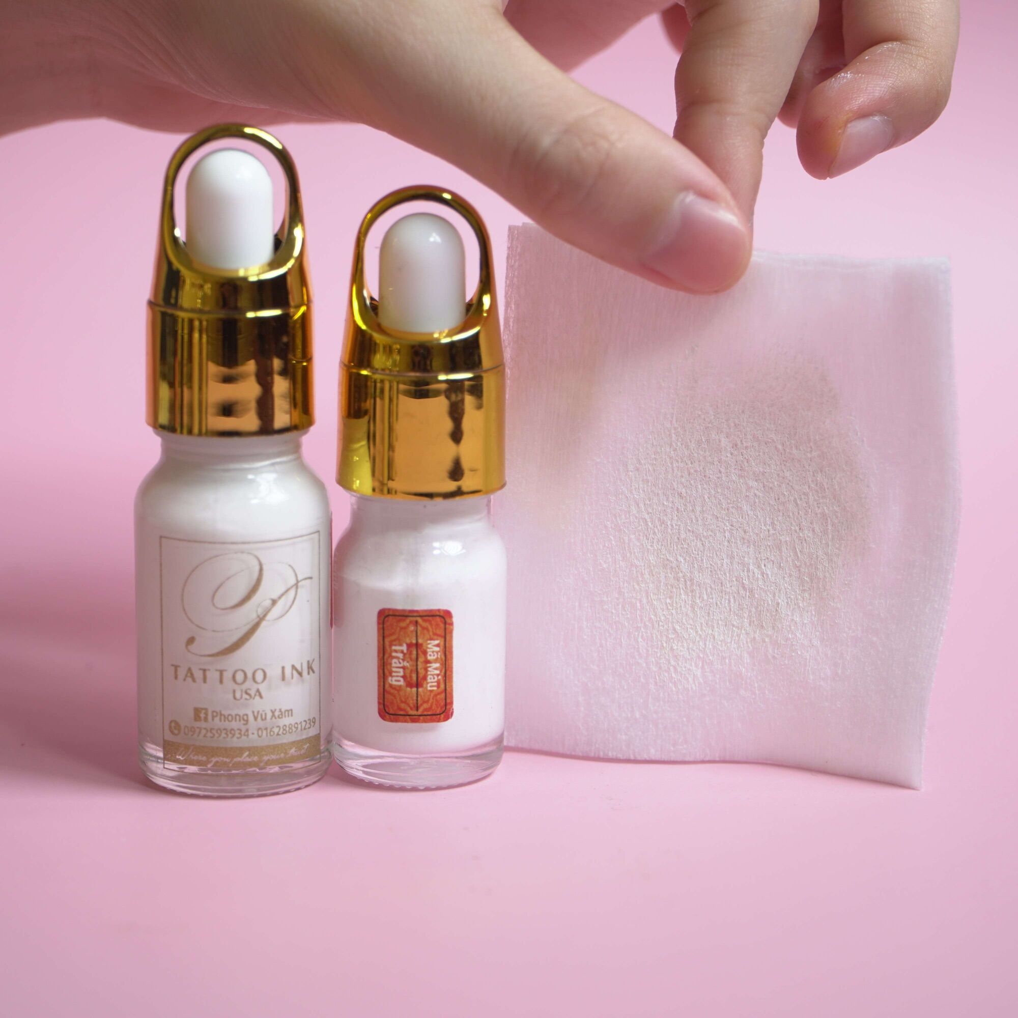 Mực phun xăm thẩm mỹ siêu bám chữ P-5Ml
