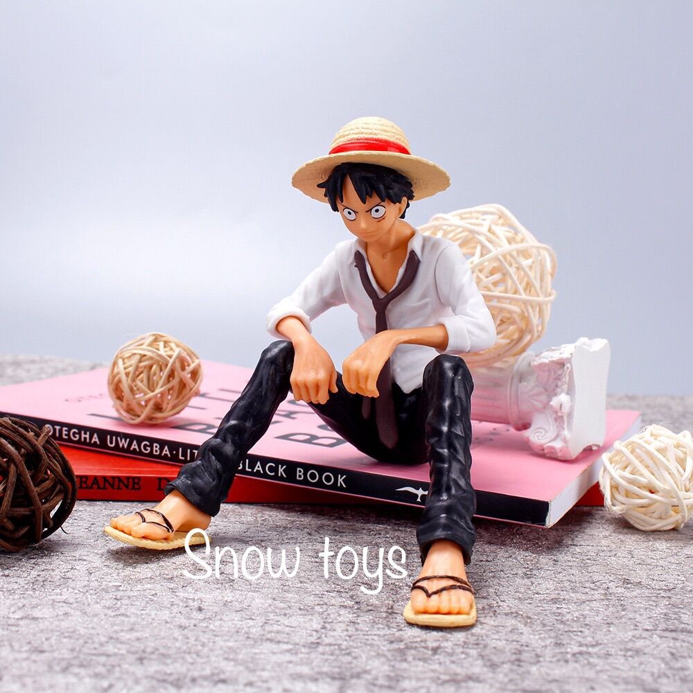 Mô hình luffy ngồi - mô hình one piece - onepiece - chiều cao 12cm