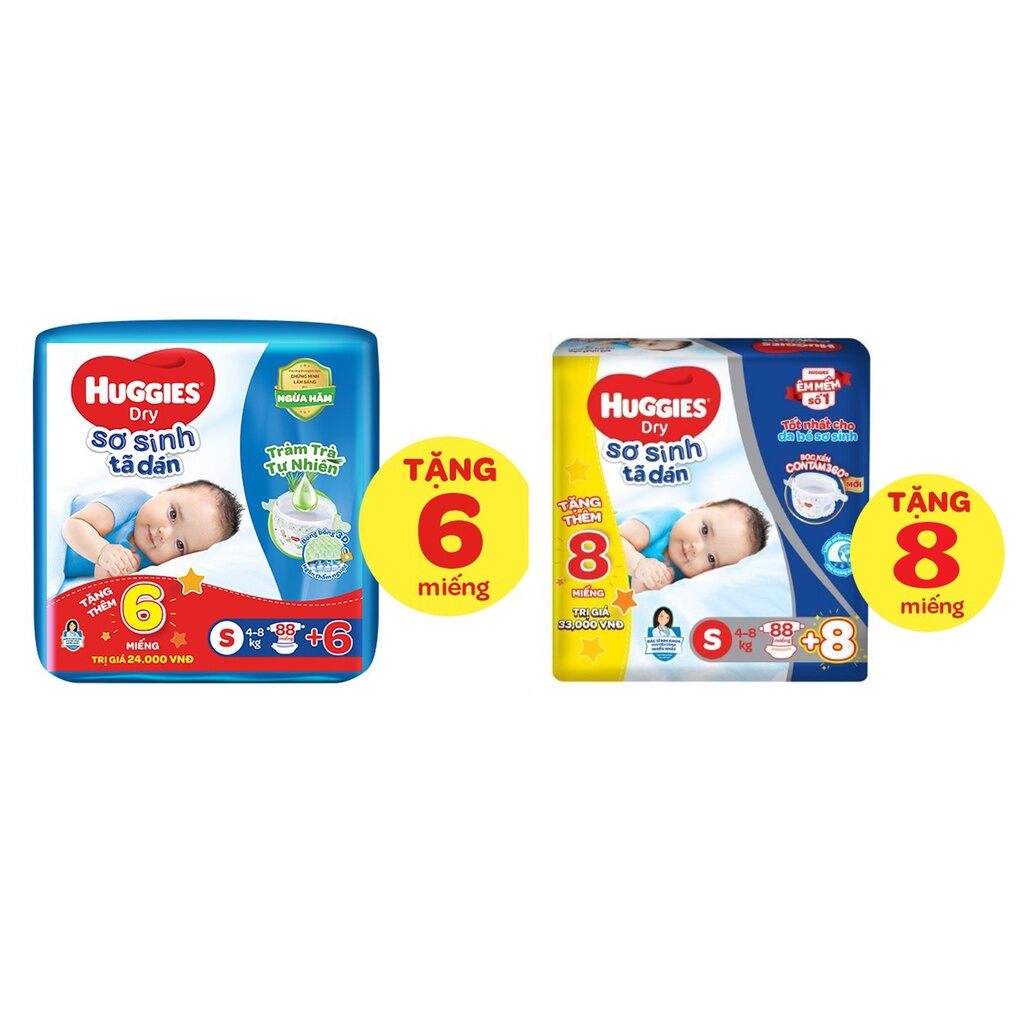 Tã dán huggies s88 + miếng