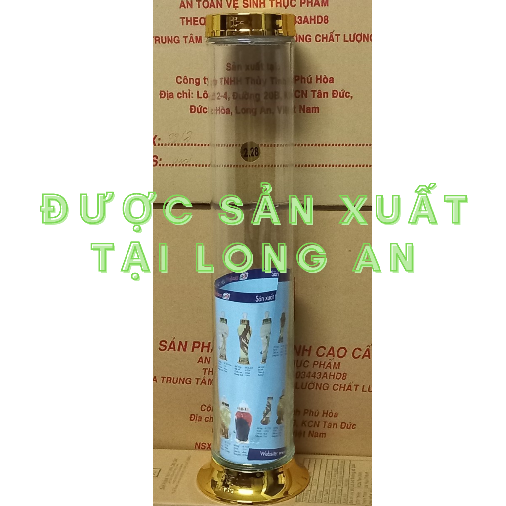 bình ngâm sâm thủy tinh PHÚ HÒA CAO CẤP 2.28 lít