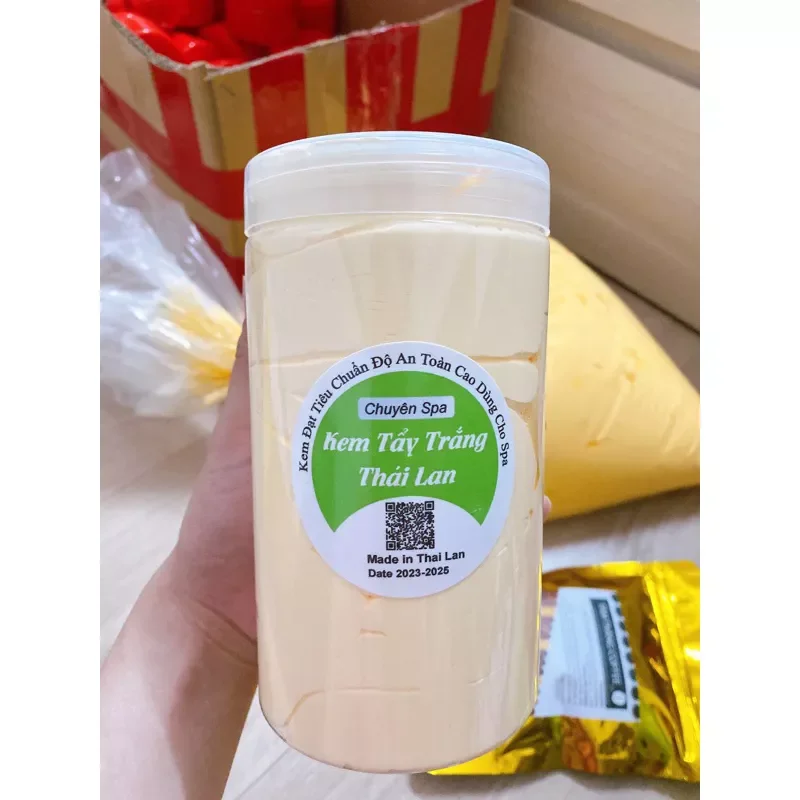 Kem body tẩy thái lan 1ký mix bạch ngọc liên.chính hãng 💯.dành cho da ngăm đen chai lỳ khử thâm da vàng