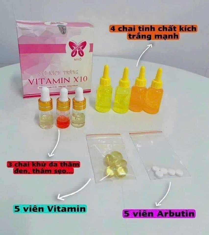 Combo Siêu Kích Trắng Myo Vitamin b10 chính hãng 100%